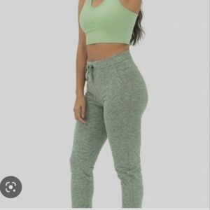 BALANCE athletica green softlux speckled jogger pants size Medium